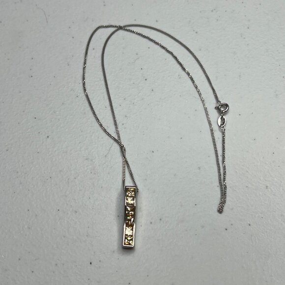 Sterling Silver Women's Necklace With Yellow CZ Pendant, 18" Cable Chain - Picture 6 of 16